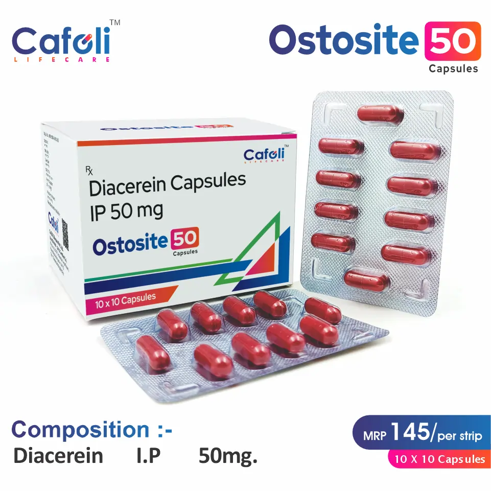 Diacerein 50mg | Osteoarthritis Relief | Best price for PCD Pharma Franchise in Pune